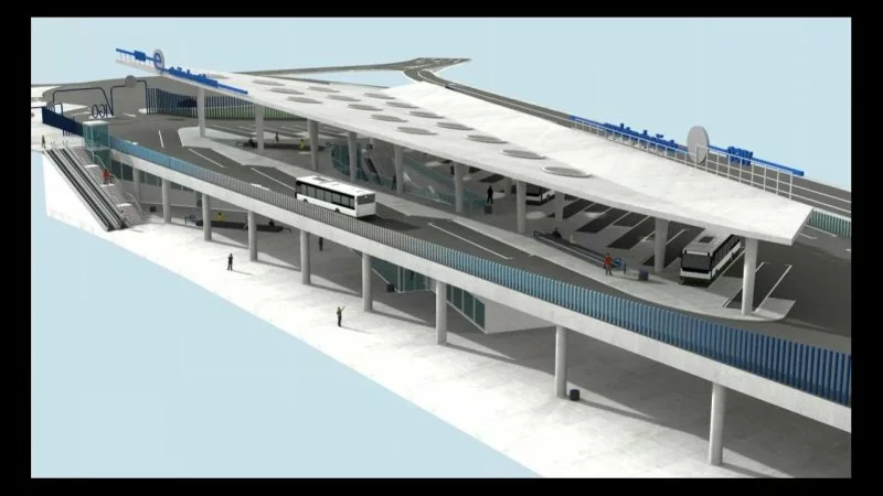 Gran entramado para la terminal de autobuses dentro de la Estación Intermodal de La Coruña